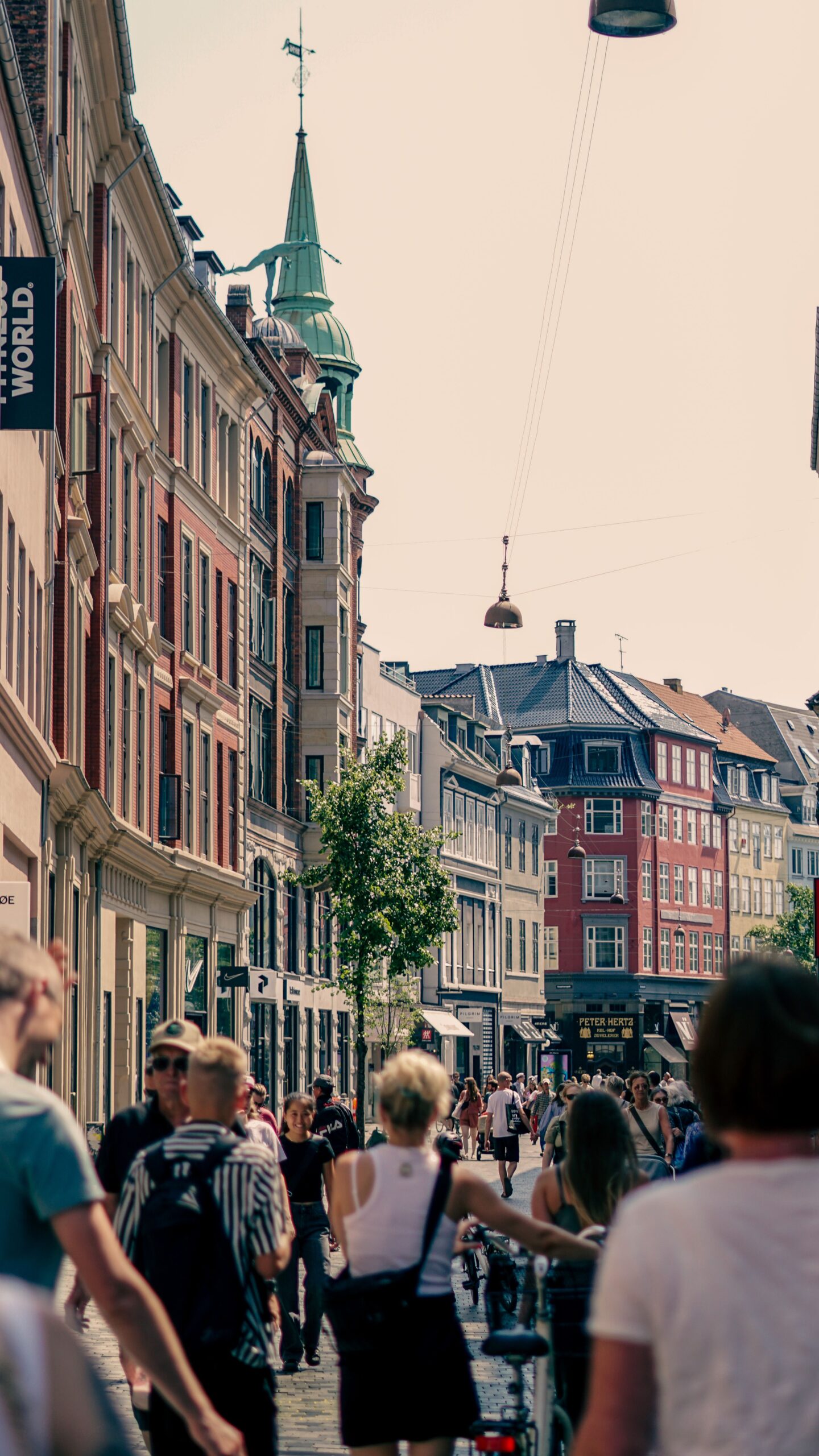 Walking down Strøget